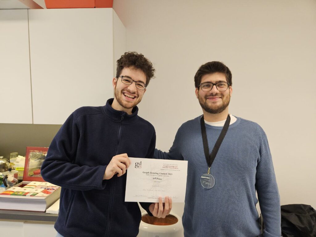 3rd place winners with their certificate