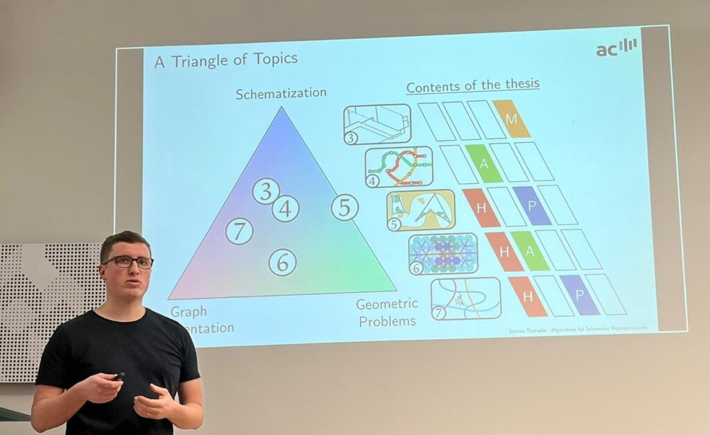 Soeren presenting his PhD thesis